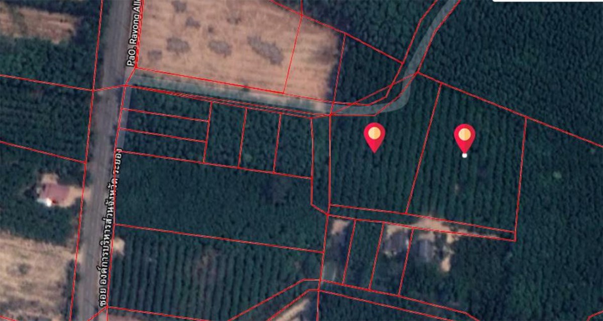 Cheap land north of road Sukhomvith, Rayong Land Naina Rayong